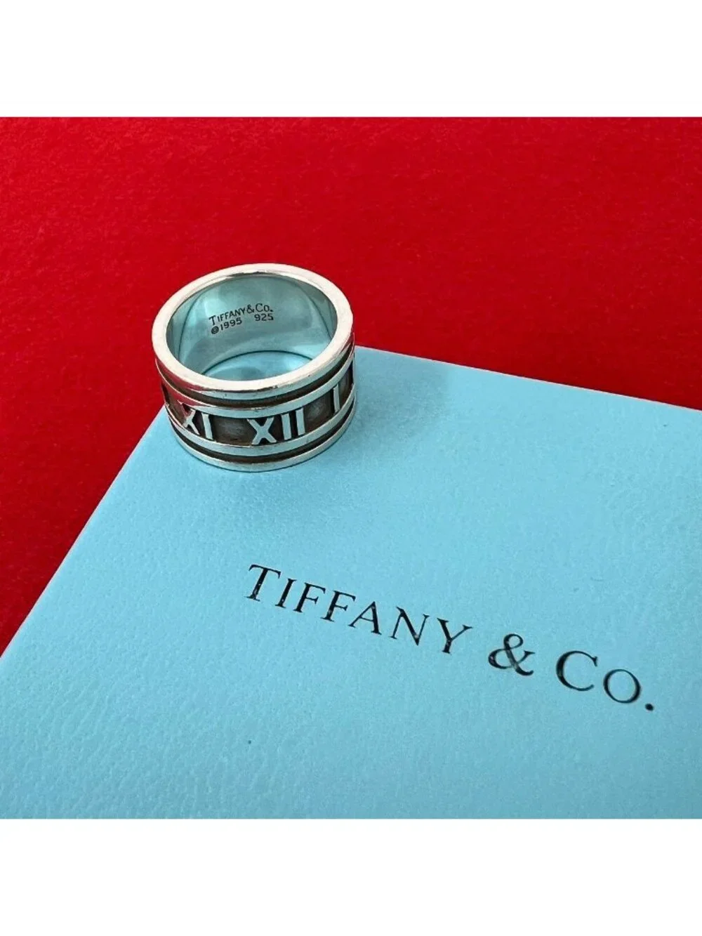 Tiffany & Co Atlas Wide Ring 925 Sterling Silver